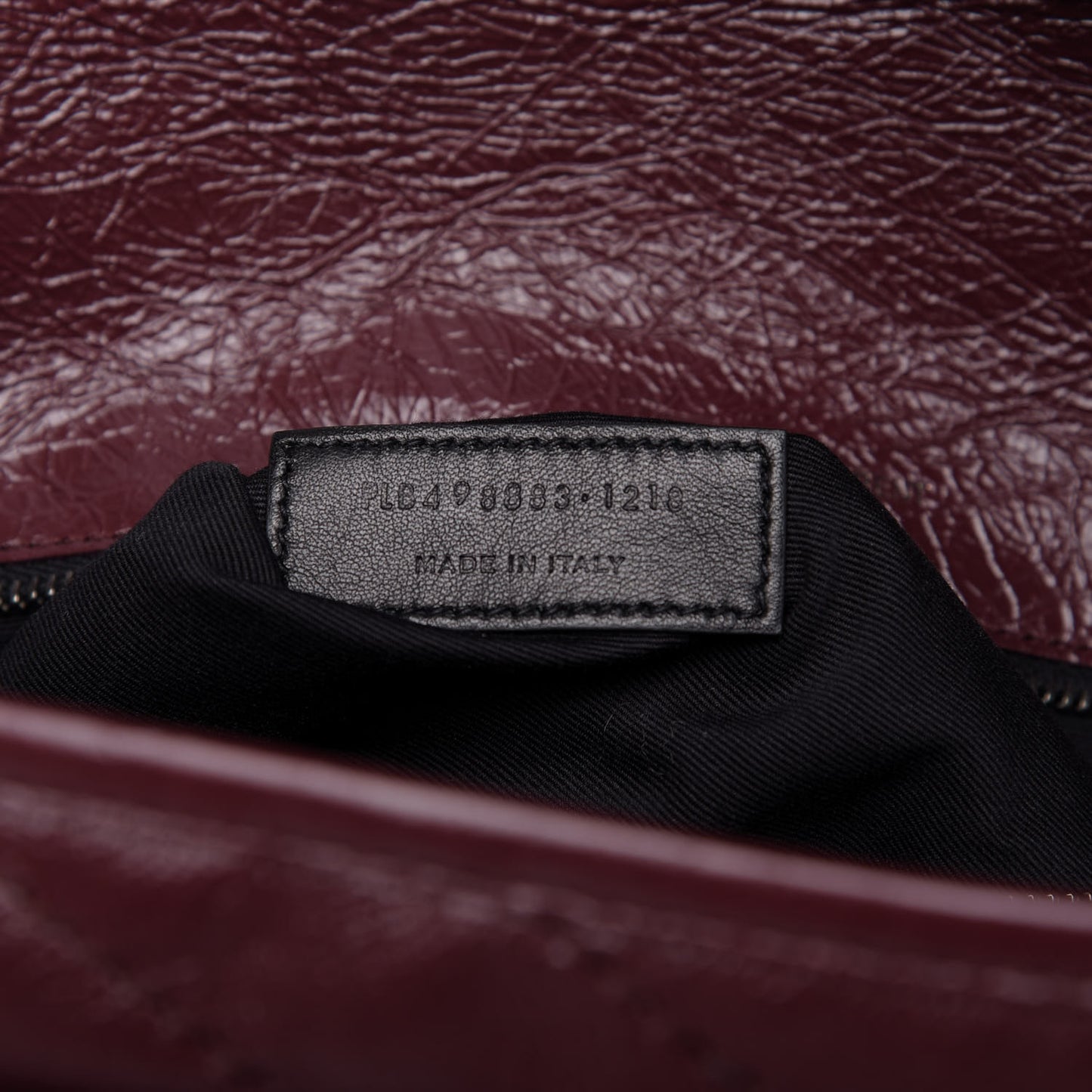 Crinkled Calfskin Matelasse Monogram Large Niki Chain Satchel Rouge Legion