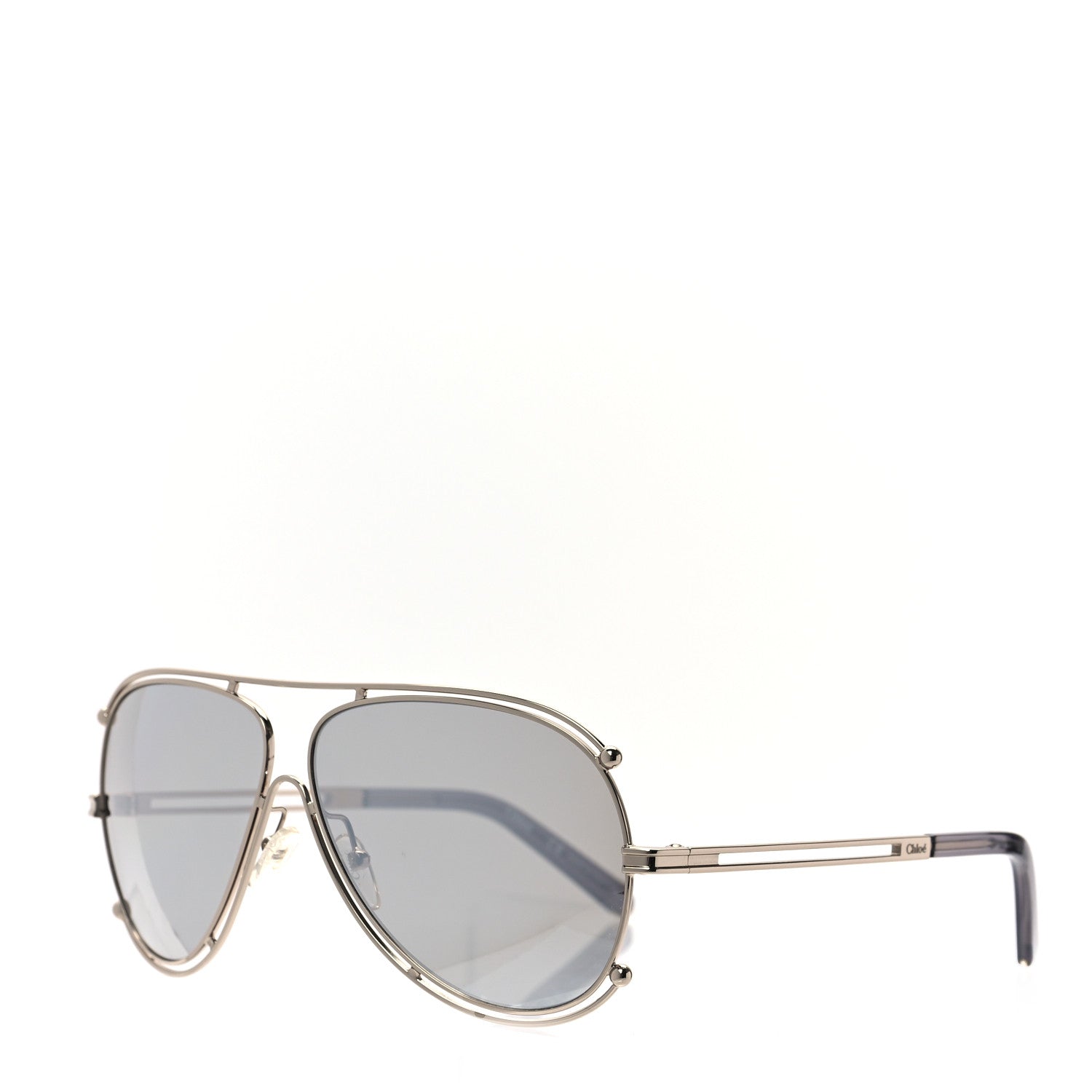 Chloe Metal Aviator Sunglasses CE121S Gold 1 of 6