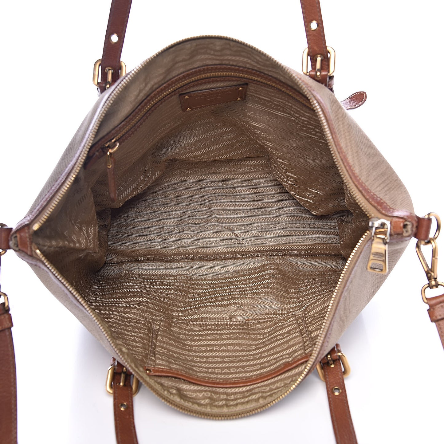 Jacquard Logo Tote Corda Brandy
