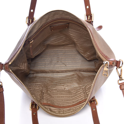Prada Jacquard Logo Tote Corda Brandy 5 of 18