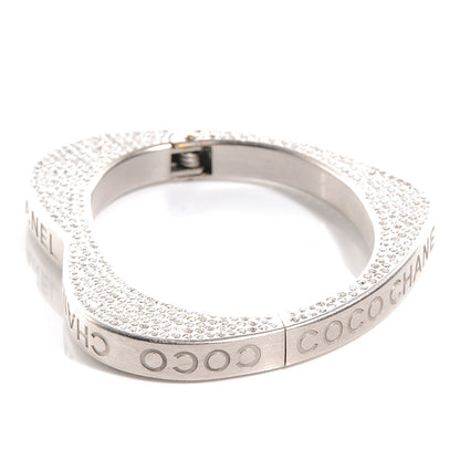 Chanel Swarovski Crystal Heart Bracelet 08P 2 of 7