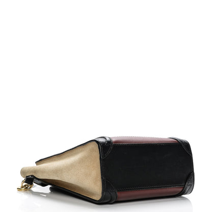 Celine Smooth Calfskin Suede Nano Tri-Color Luggage 4 of 7