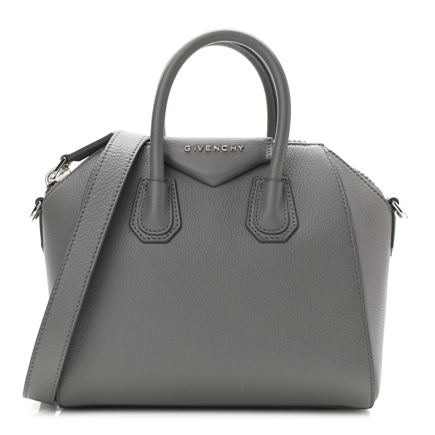 Givenchy Sugar Goatskin Mini Antigona Pearl Grey 1 of 10