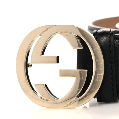 Gucci Calfskin Interlocking G 37mm Belt 90 36 Black 5 of 5