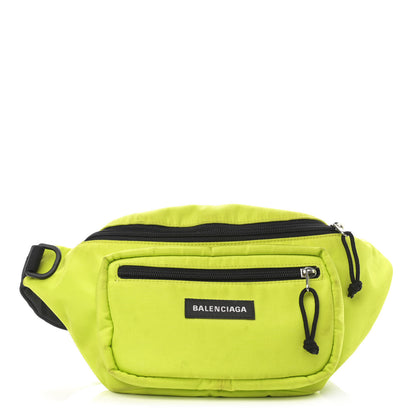 Balenciaga Nylon Canvas Explorer Belt Bag Acid Green 1 of 15