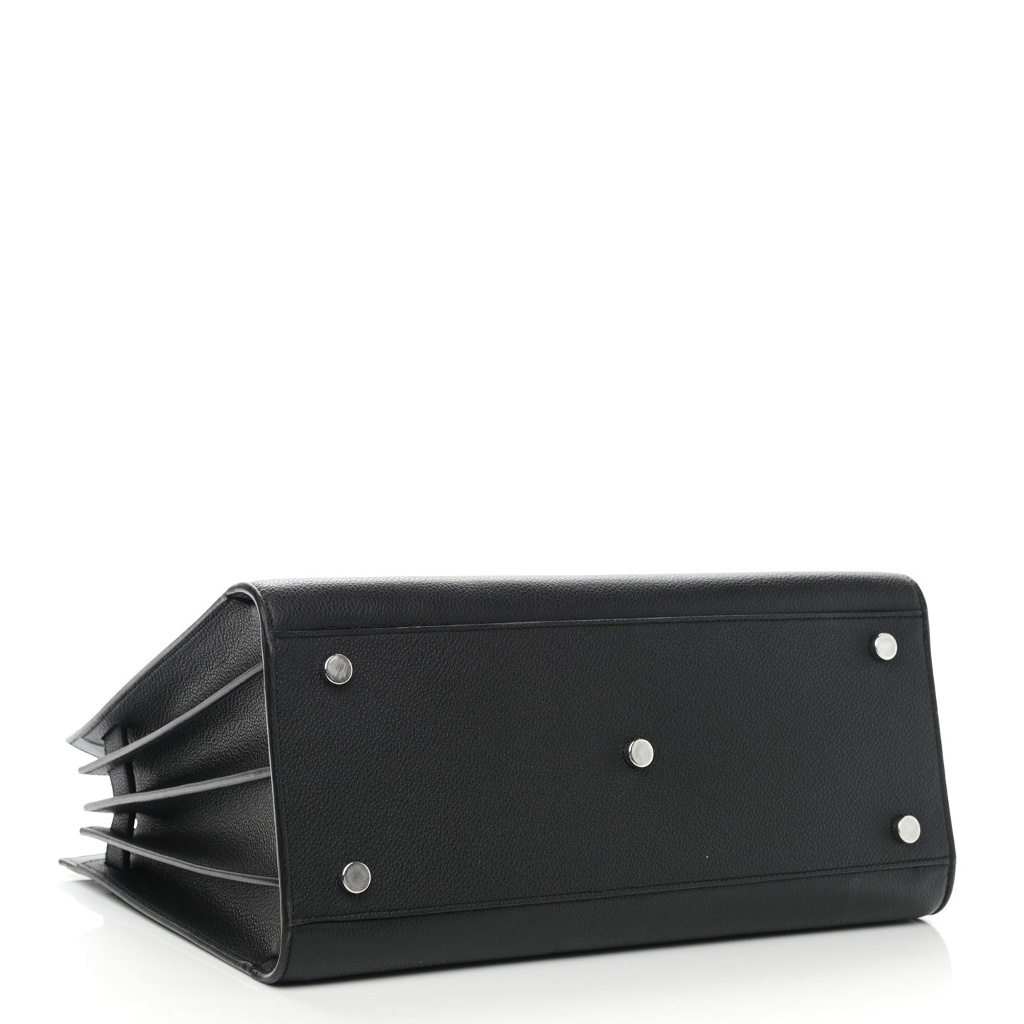 Grained Calfskin Small Sac De Jour Black