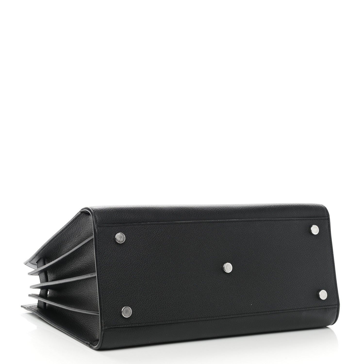 Saint Laurent Grained Calfskin Small Sac De Jour Black 4 of 12