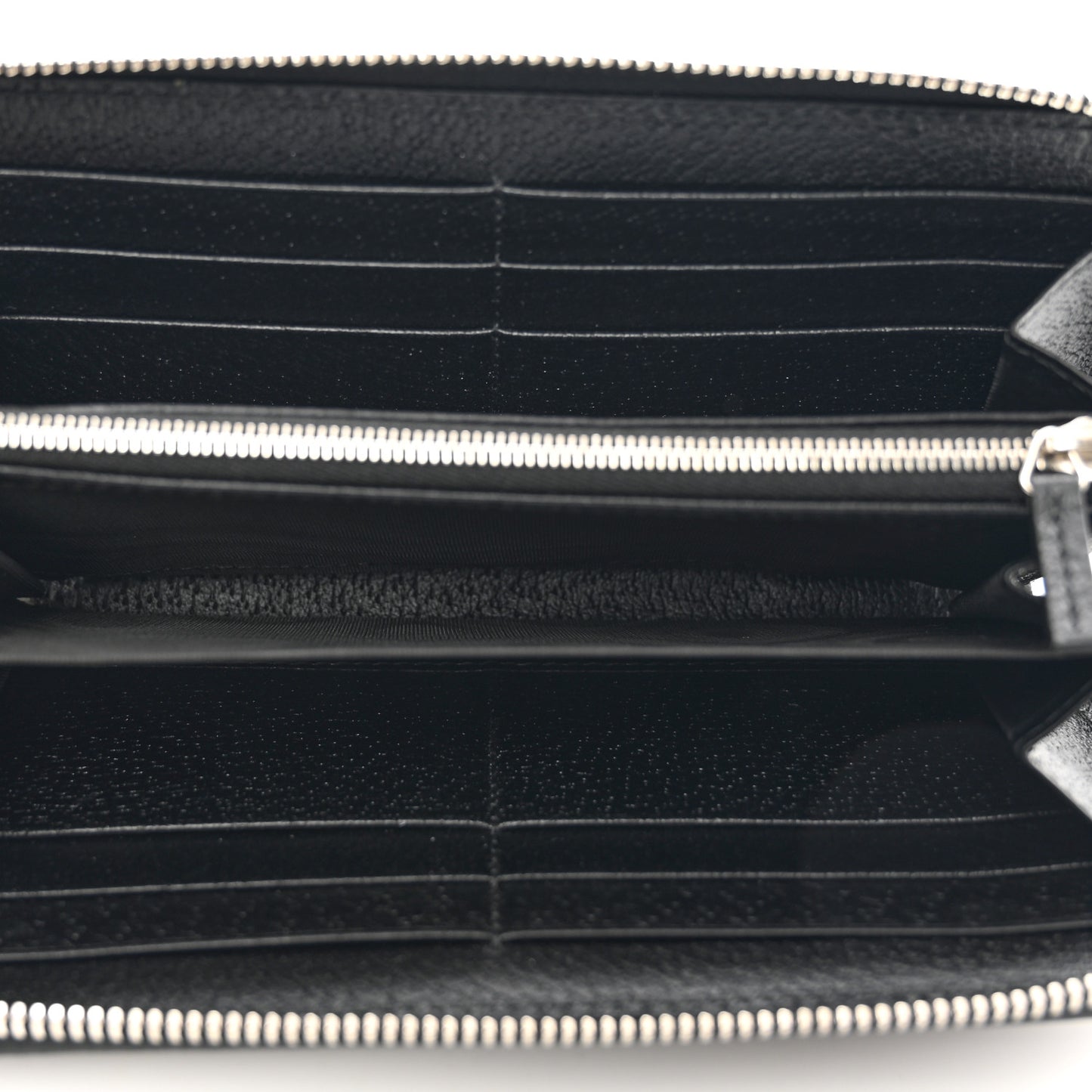 Canvas Monogram Jumbo GG Textured Dollar Calfskin Continental Wallet Black