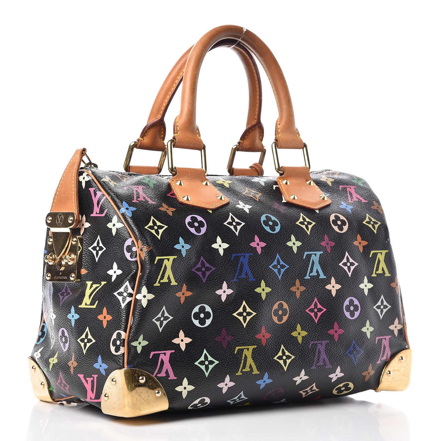 Louis Vuitton Monogram Multicolor Speedy 30 Black 3 of 16