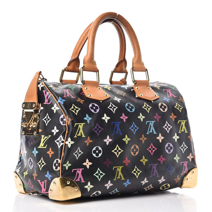 Louis Vuitton Monogram Multicolor Speedy 30 Black 3 of 16