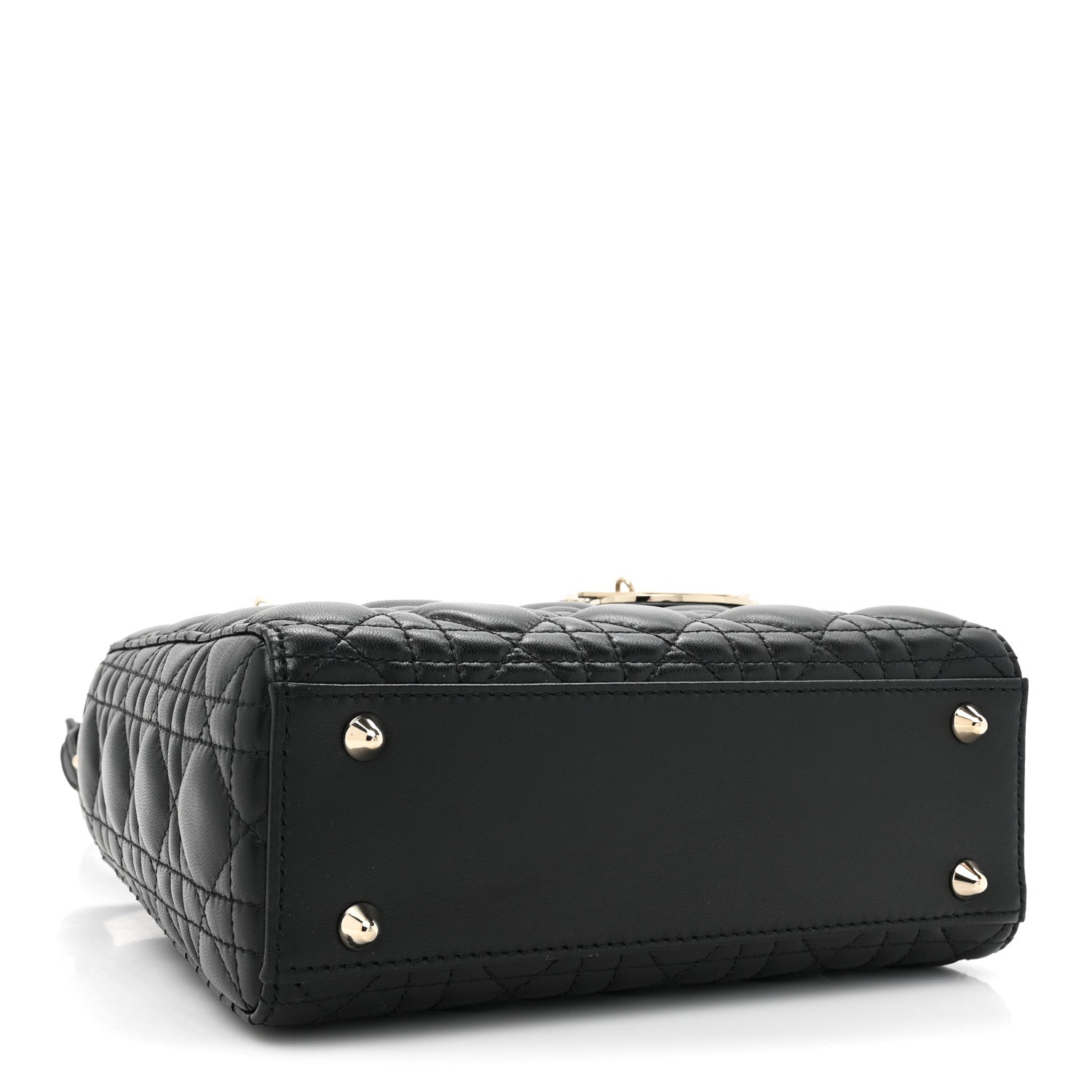 Christian Dior Lambskin Cannage Small My ABCDior Lady Dior Black 4 of 10