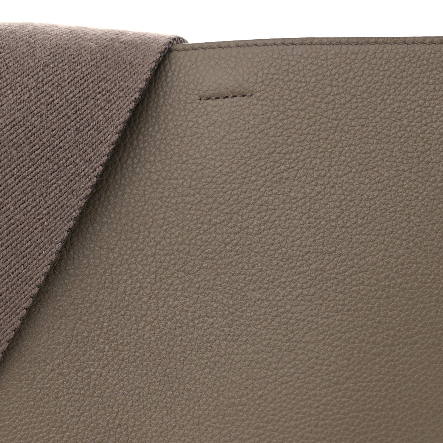 Soft Grained Calfskin Small Sangle Bucket Bag Taupe