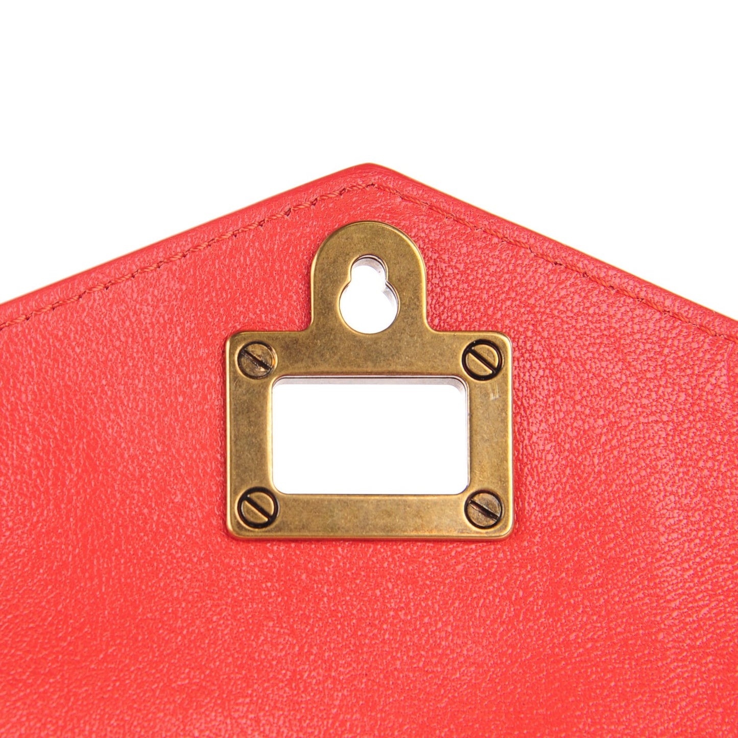 Lambskin Medium PS1 Satchel Deep Coral
