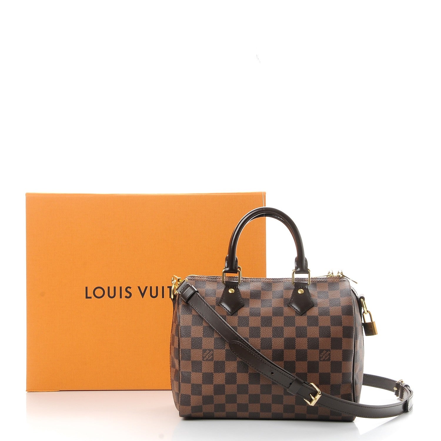 Louis Vuitton Damier Ebene Speedy Bandouliere 25 9 of 9