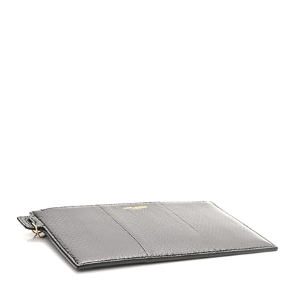 Saint Laurent Snakeskin Pouch With Chain Black 4 of 11