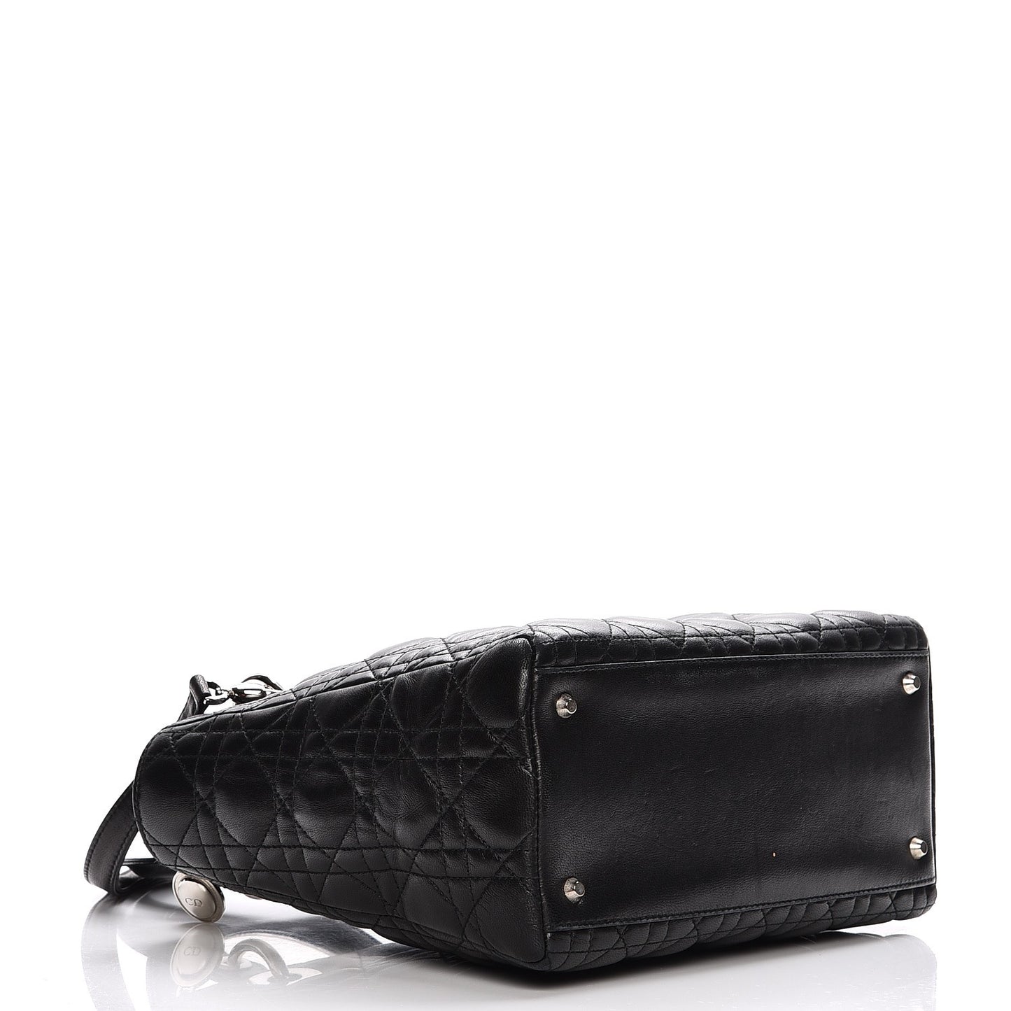 Lambskin Cannage Medium Lady Dior Black