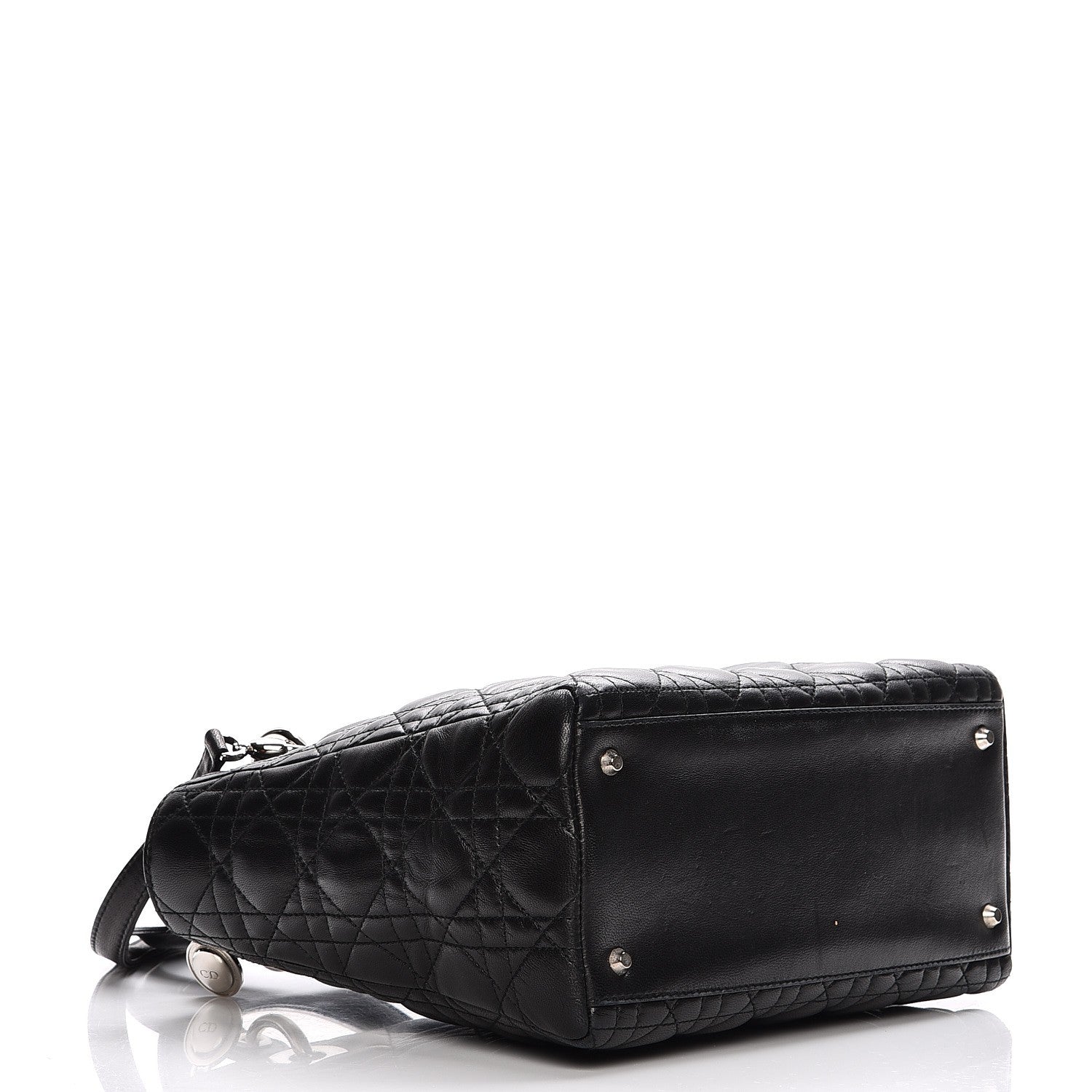 Christian Dior Lambskin Cannage Medium Lady Dior Black 5 of 15