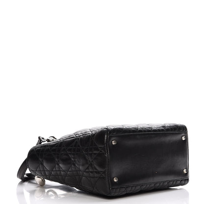 Christian Dior Lambskin Cannage Medium Lady Dior Black 5 of 15