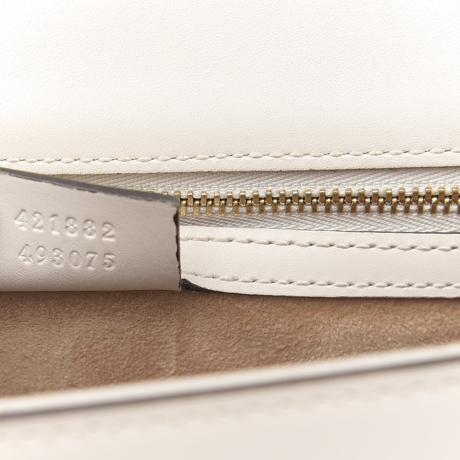 Gucci Calfskin Small Sylvie Shoulder Bag Off White 7 of 14