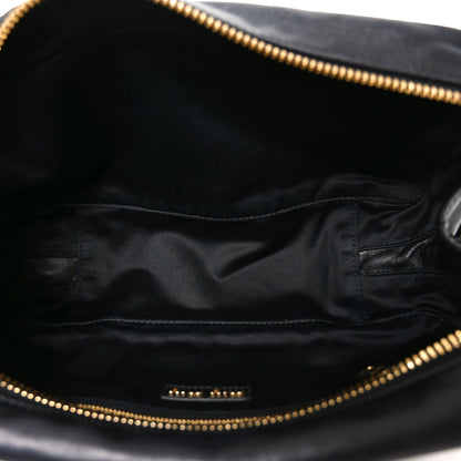 Miu Miu Nappa Matelasse Large Arcadie Top Handle Bag Black 5 of 10