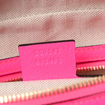 Gucci Canvas Flora Floral Shoulder Bag White Fuchsia Fluo 6 of 9