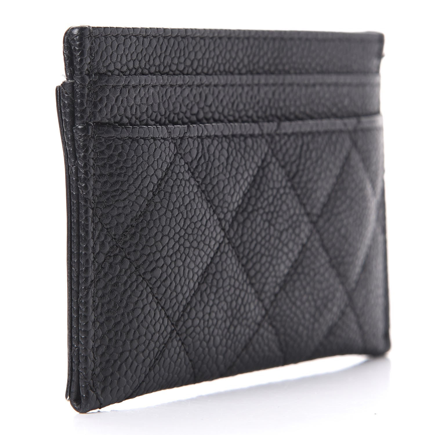 Chanel Caviar Quilted Filigree Card Holder Black 4 of 12
