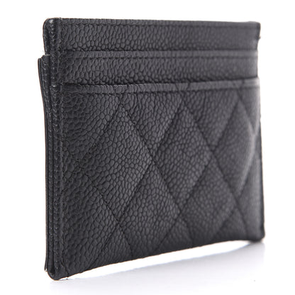 Chanel Caviar Quilted Filigree Card Holder Black 4 of 12