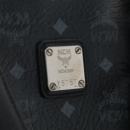 MCM Visetos Shopping Tote Black 11 of 16