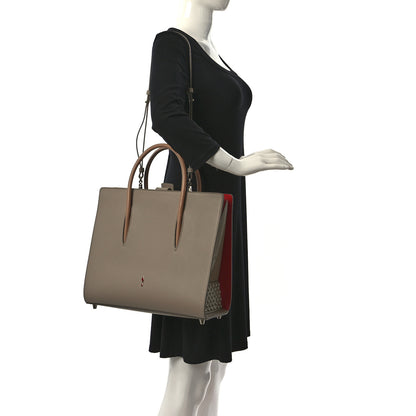 Christian Louboutin Calfskin Patent Studded Large Paloma Cashmere 3 of 8