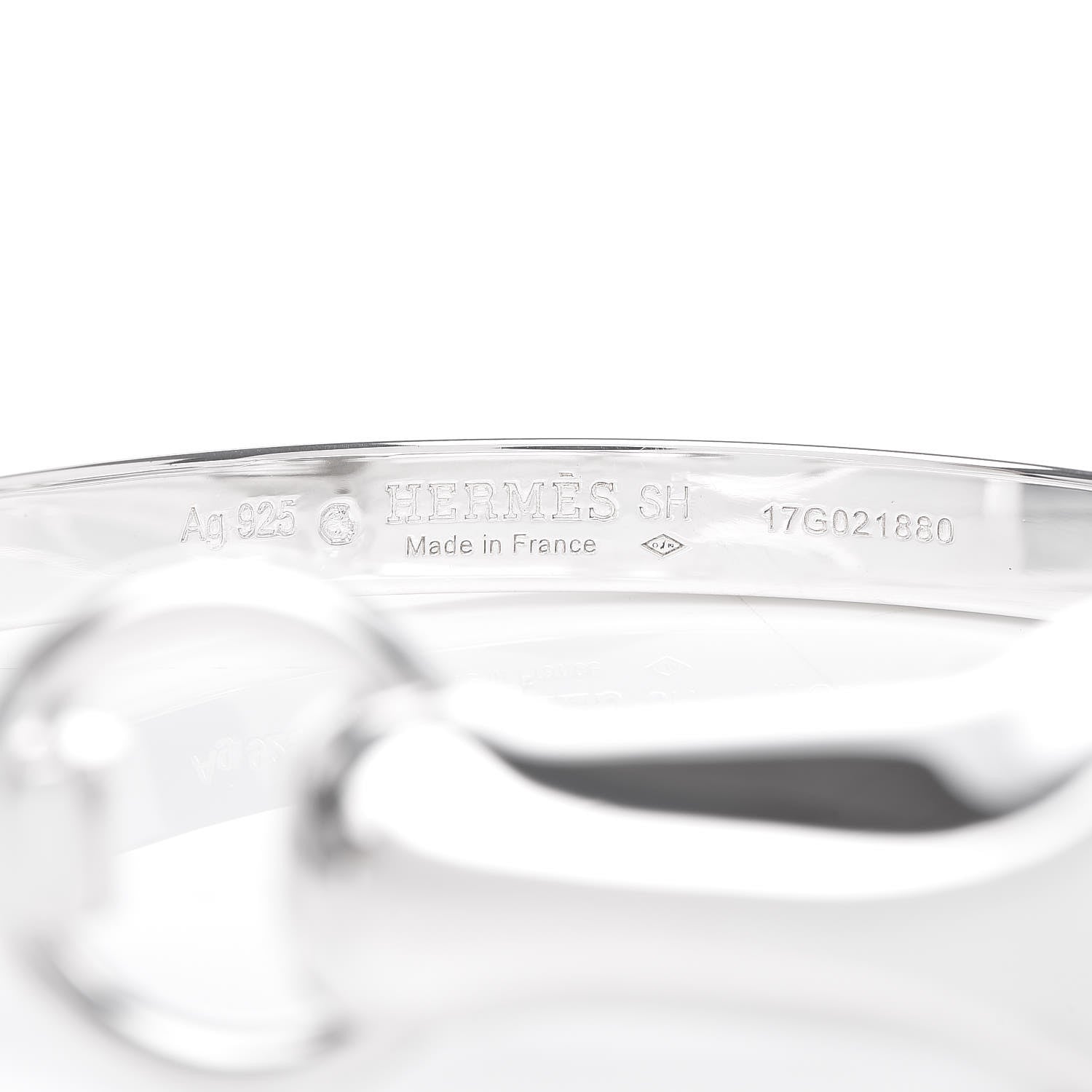 Hermes Sterling Silver PM Galop Bracelet SH 4 of 4