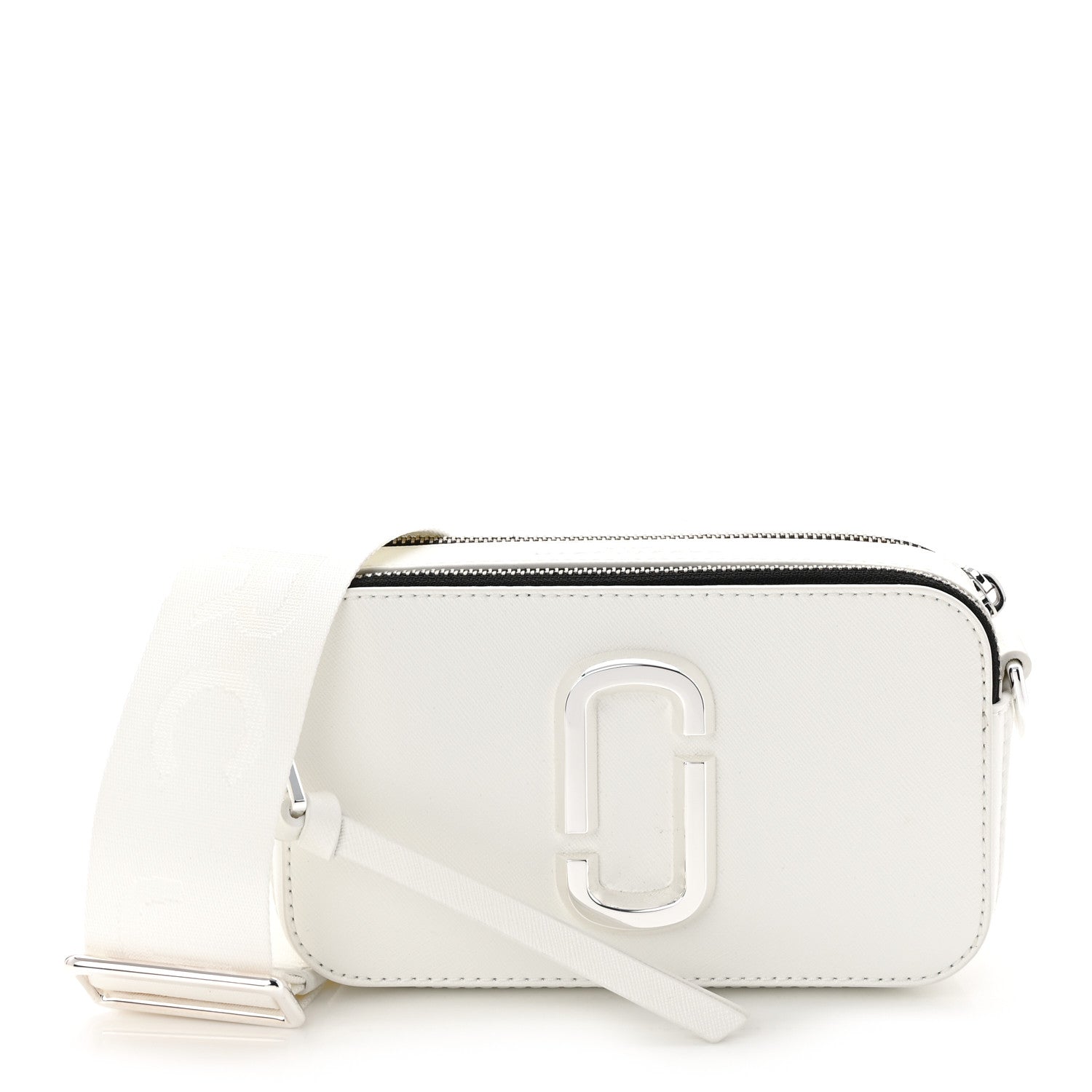 Marc Jacobs Saffiano Small Snapshot Camera Bag White 1 of 11