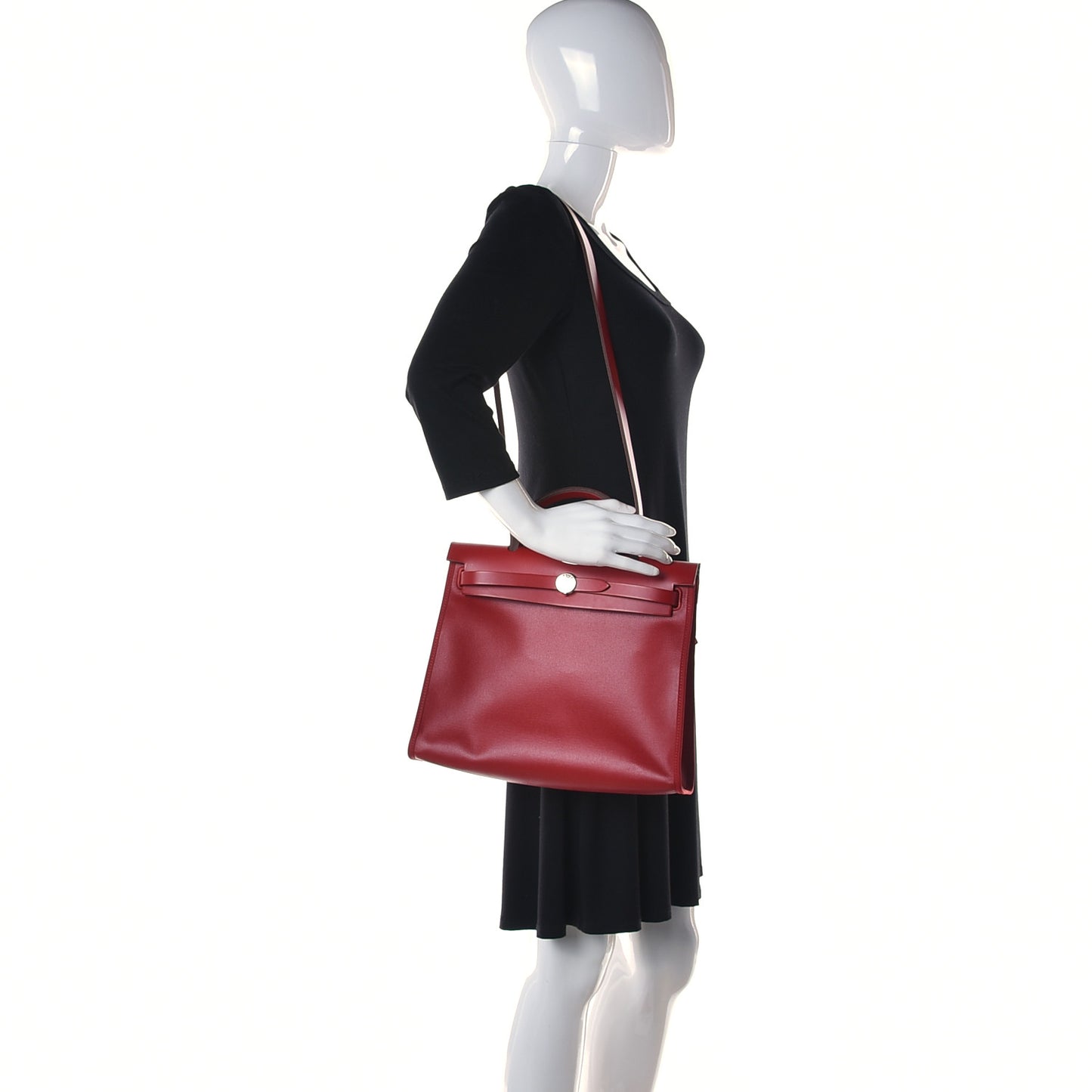 Toile H Berline Vache Hunter Herbag Zip PM 31 Rouge Piment Ecru