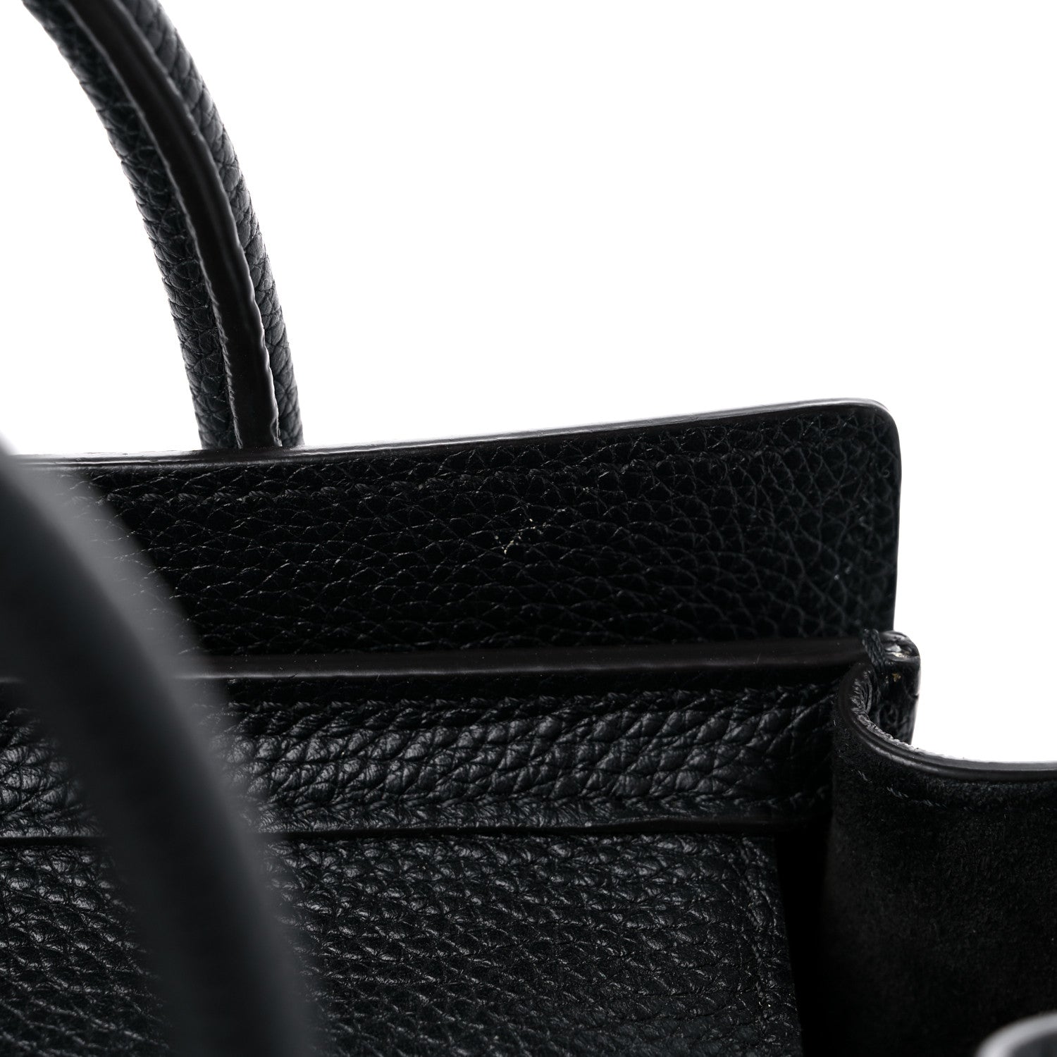 Celine Drummed Calfskin Nano Luggage Black 11 of 12