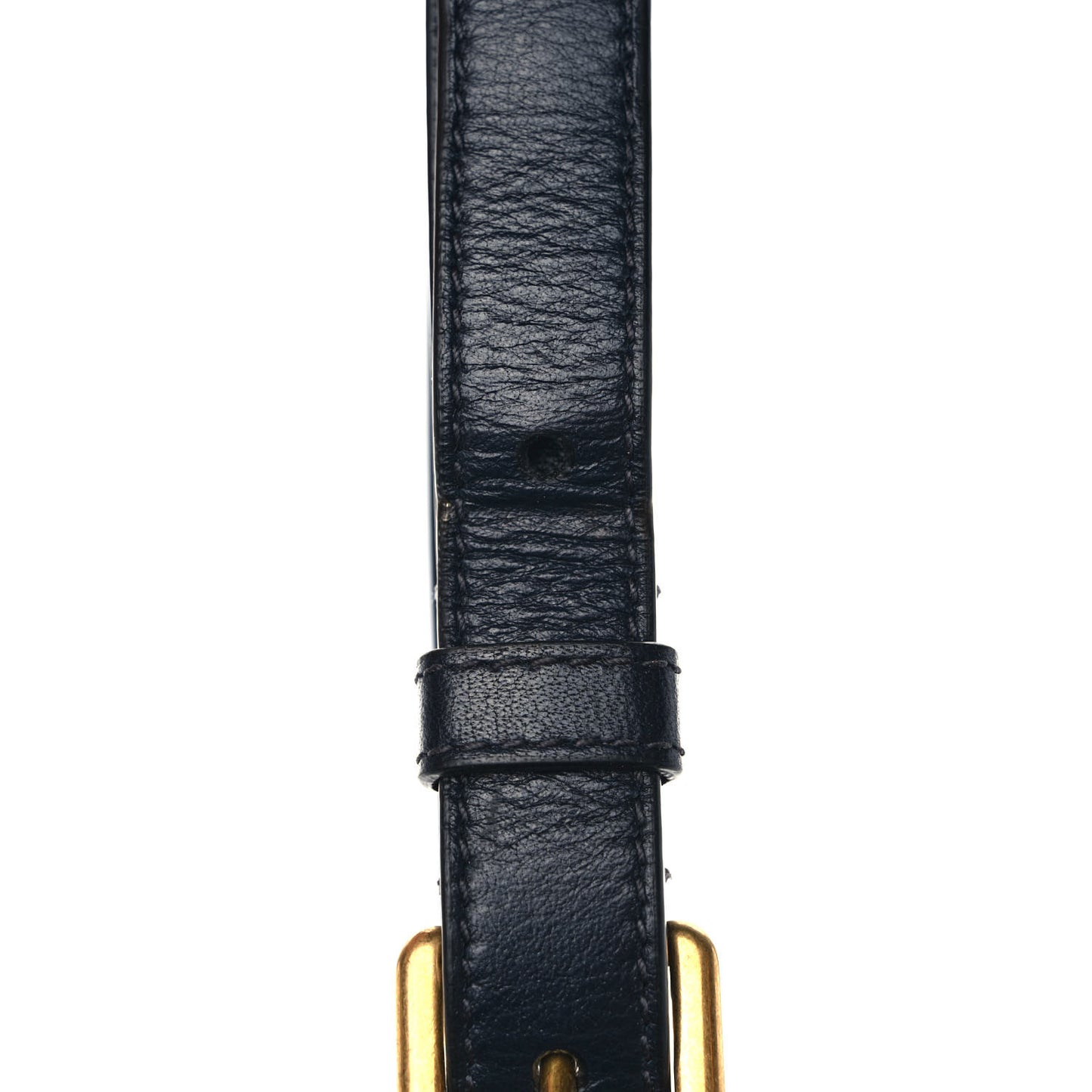 Oblique Saddle Belt Bag Blue
