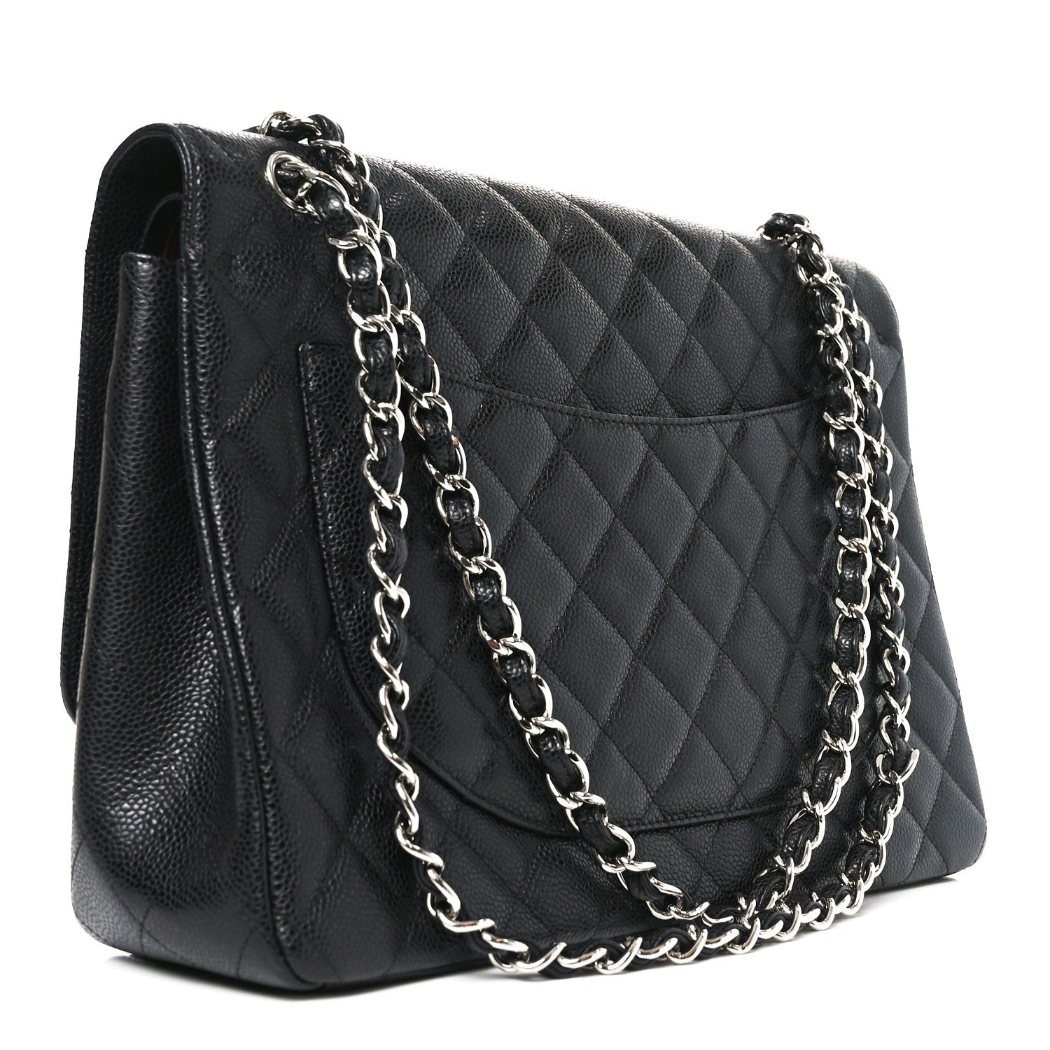 Chanel Caviar Quilted Maxi Double Flap Black 3 of 11