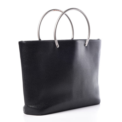 Chanel Caviar Metal Handle Tote Black 3 of 13