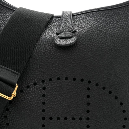 Hermes Taurillon Clemence Evelyne III PM Black 8 of 13