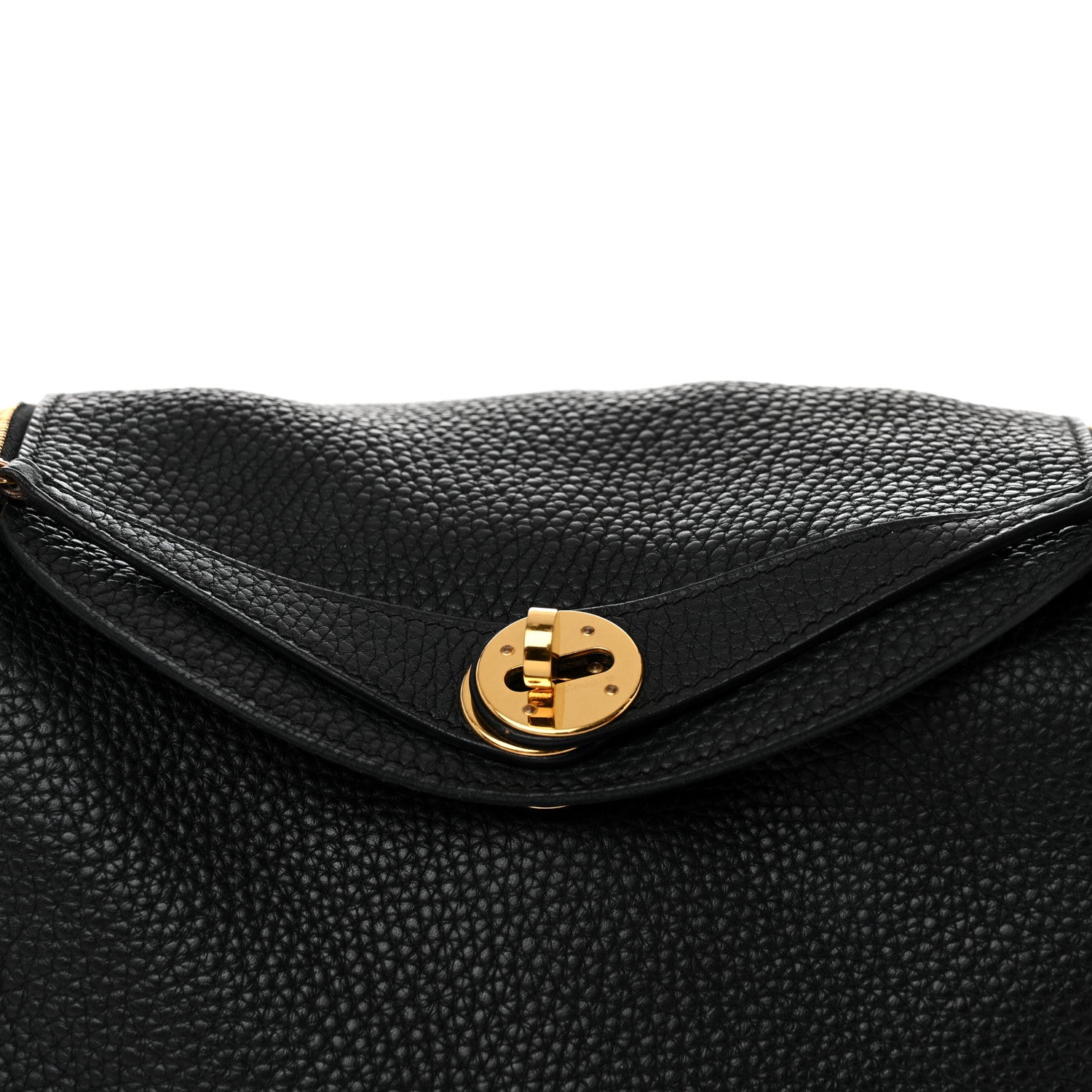 Hermes Taurillon Clemence Lindy 26 Black 10 of 12