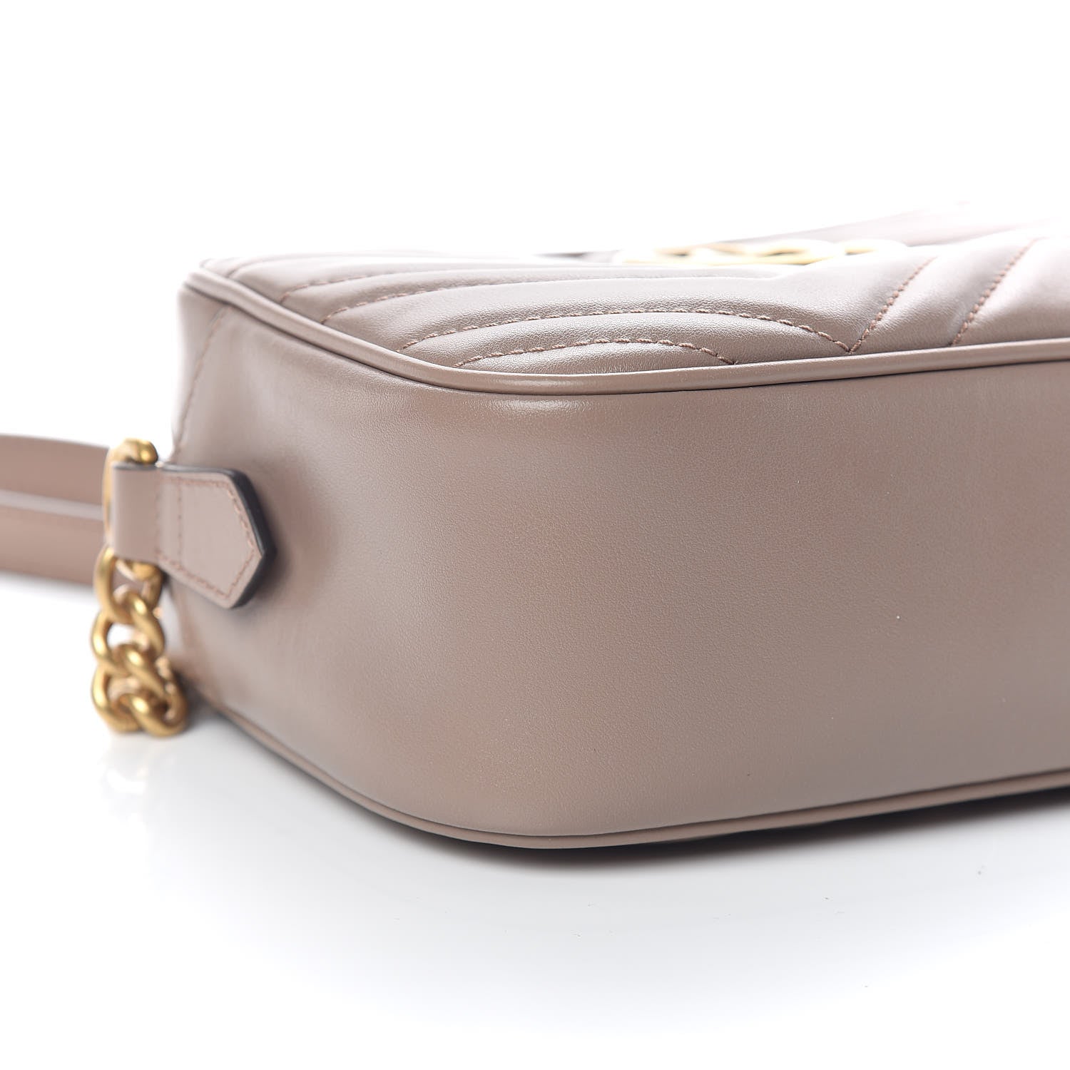 Gucci Calfskin Matelasse Small GG Marmont Chain Shoulder Bag Porcelain Rose 5 of 10