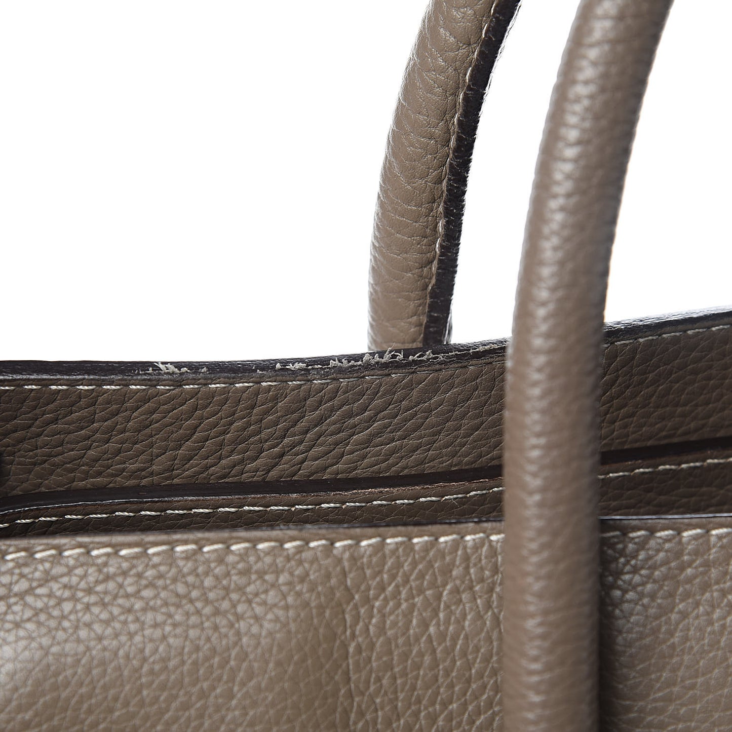 Drummed Calfskin Mini Luggage Souris