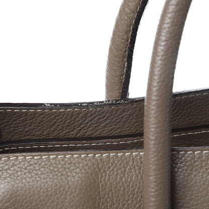 Celine Drummed Calfskin Mini Luggage Souris 13 of 13