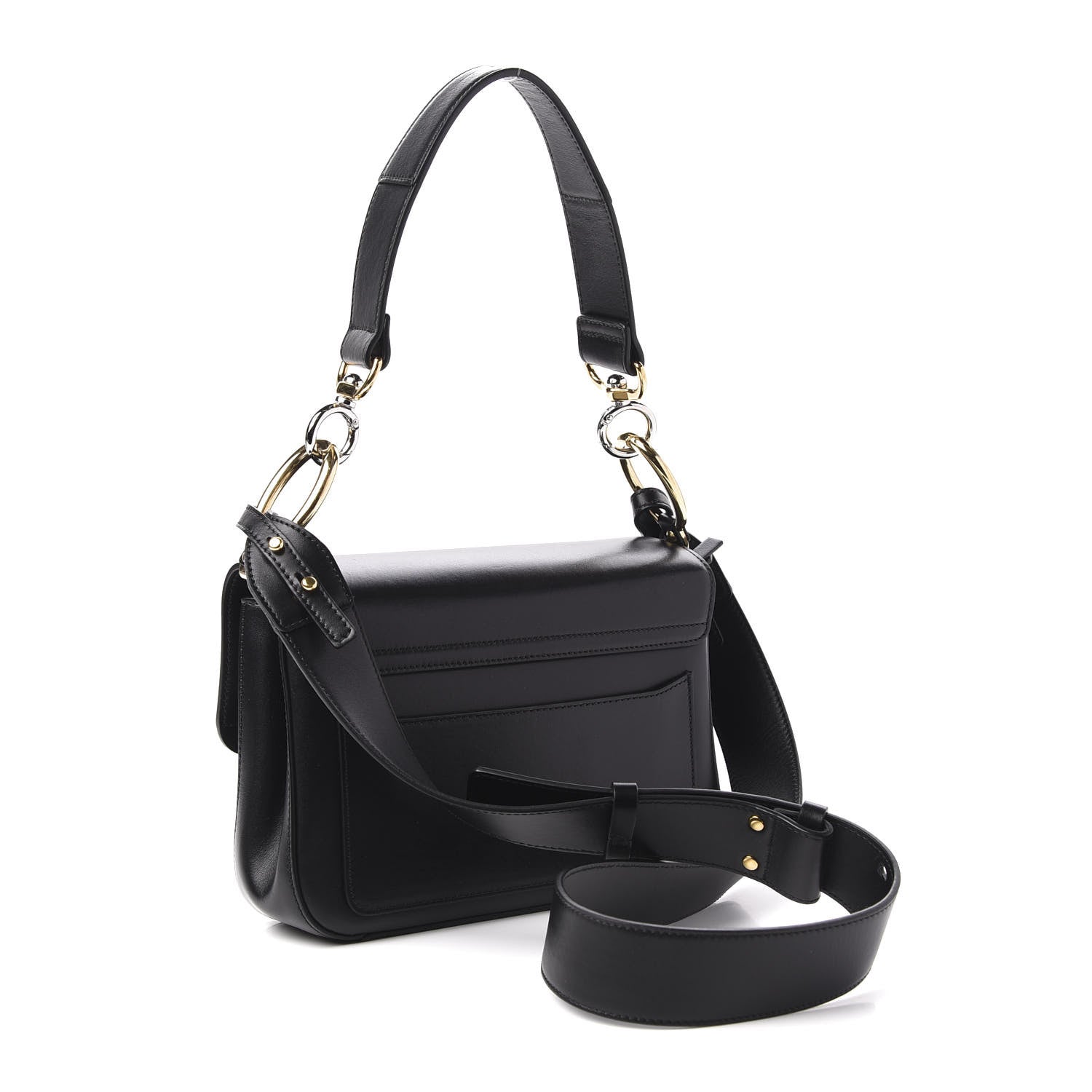 Chloe Calfskin Small C Double Carry Black 3 of 9