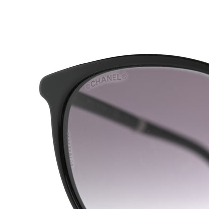 Chanel Acetate Butterfly Pearl Sunglasses 5394-H Black 7 of 10