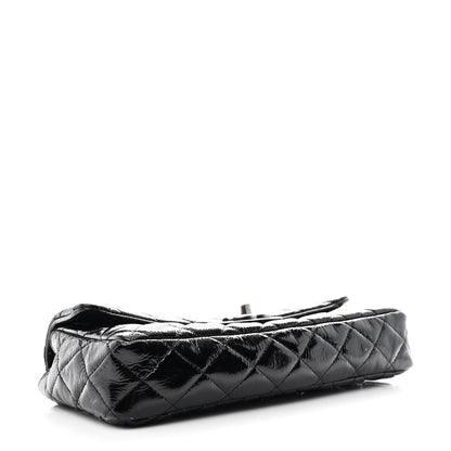 Chanel Crinkled Patent Quilted East West Flap Black 3 of 10
