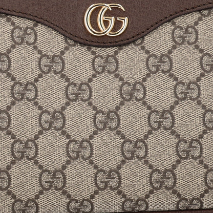 Gucci GG Supreme Monogram Textured Dollar Calfskin Small Ophidia Hobo Beige Ebony New Acero 8 of 10
