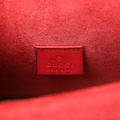 Gucci GG Supreme Monogram Suede Crystal Small Dionysus Shoulder Bag Beige Ebony Vulcanic Red 6 of 11