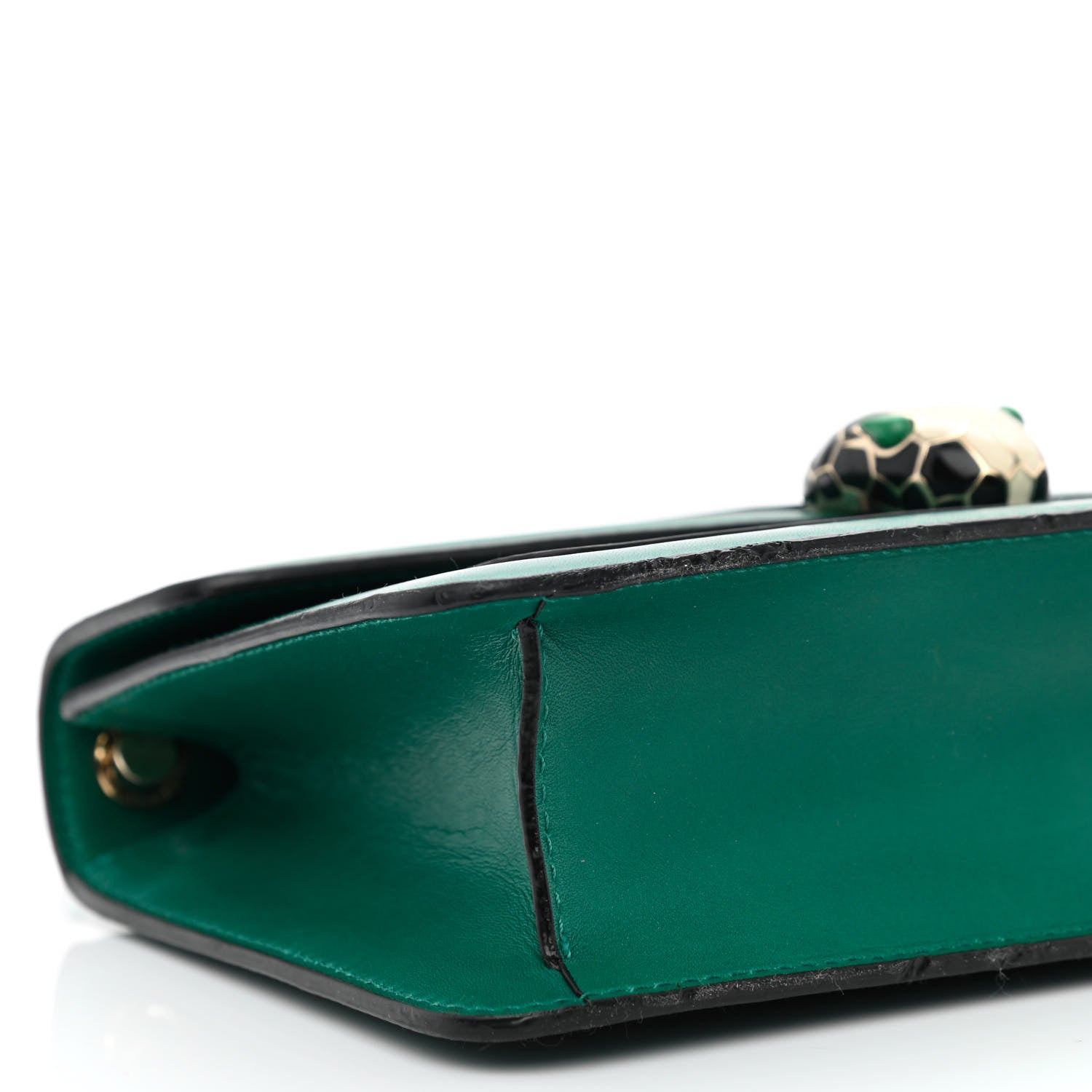 Bulgari Calfskin Serpenti Forever Crossbody Bag Emerald Green 8 of 11