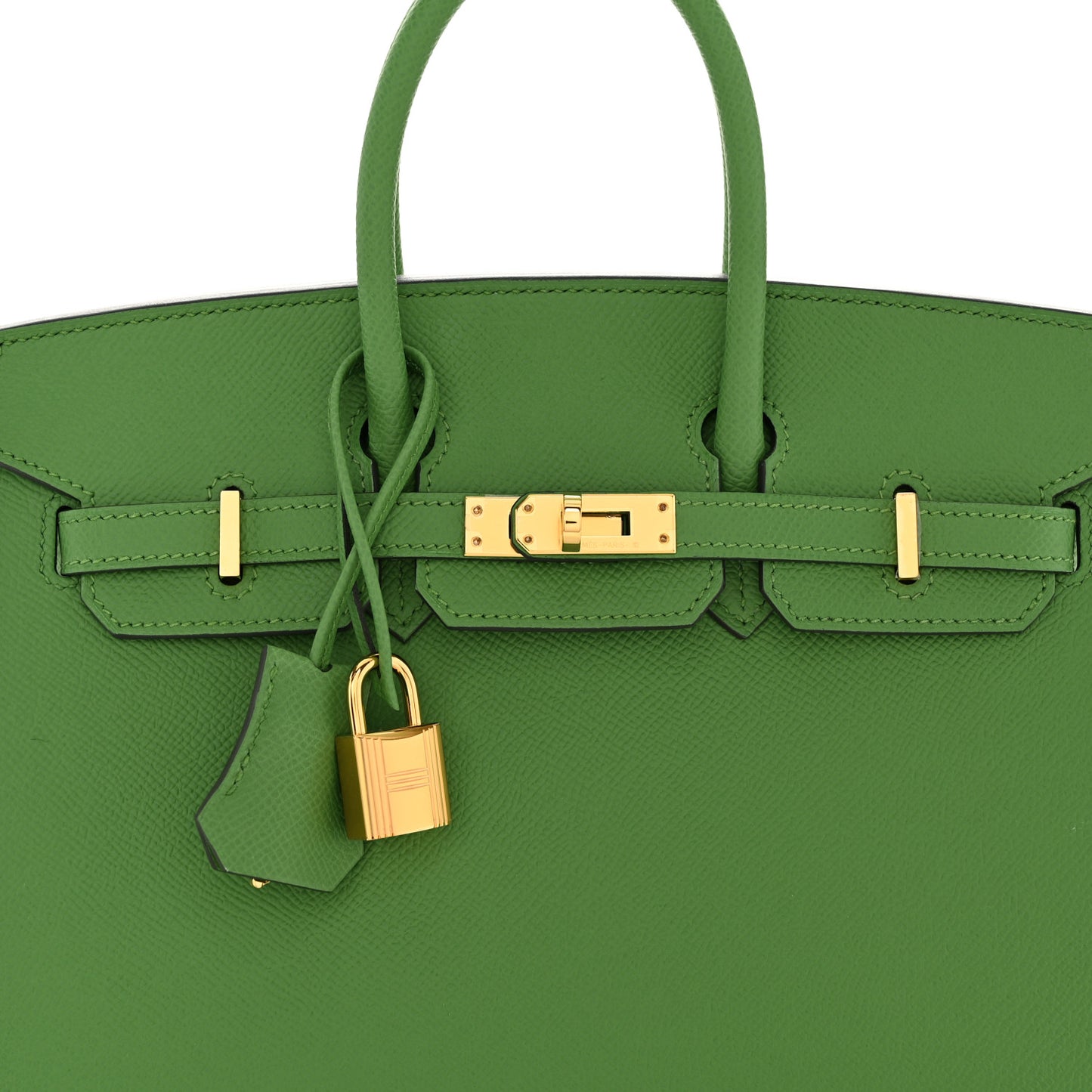 Epsom Birkin Sellier 25 Vert Yucca