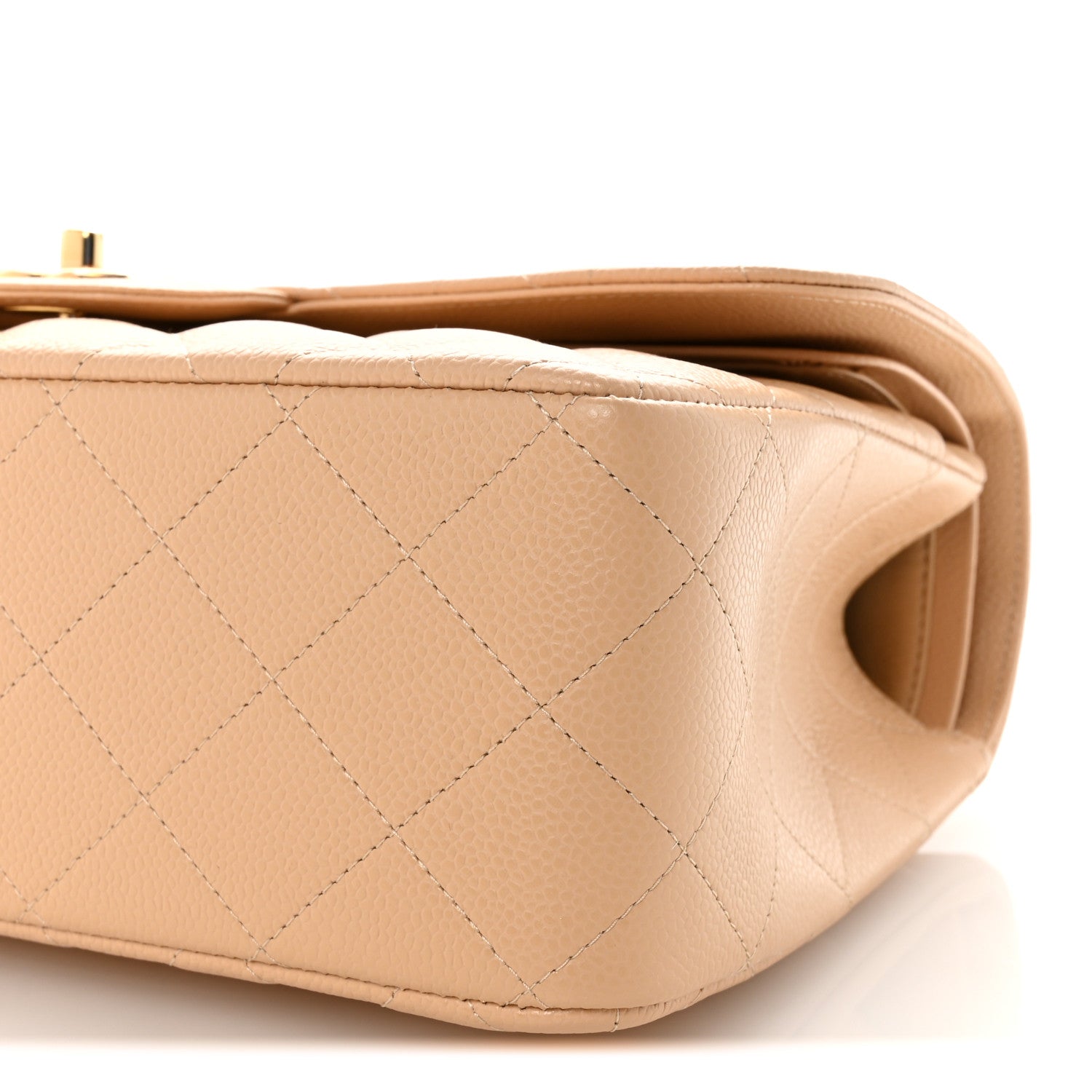 Chanel Caviar Quilted Jumbo Double Flap Beige 10 of 10
