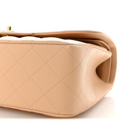 Chanel Caviar Quilted Jumbo Double Flap Beige 10 of 10